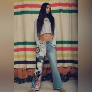 BDG Urban Outfitters High-Waisted Flare Jean - Indigo Craft